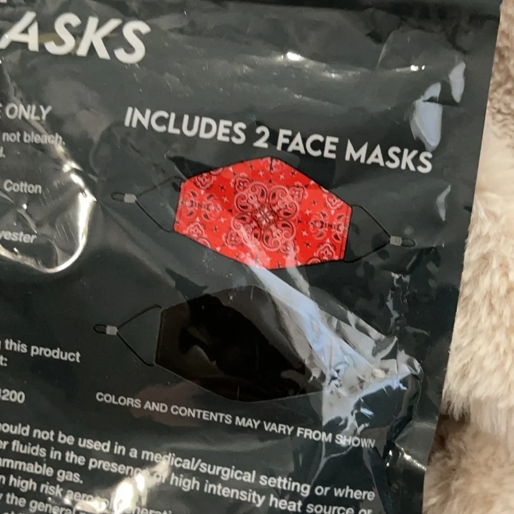 New three packs of face masks